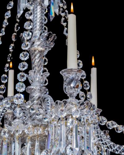  Baccarat AN ANTIQUE BACCARAT CRYSTAL CHANDELIER