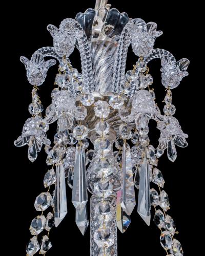  Baccarat AN ANTIQUE BACCARAT CRYSTAL CHANDELIER