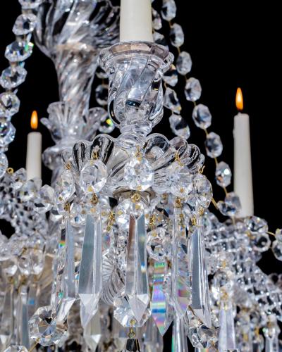  Baccarat AN ANTIQUE BACCARAT CRYSTAL CHANDELIER