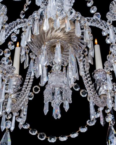  Baccarat AN ANTIQUE BACCARAT CRYSTAL CHANDELIER