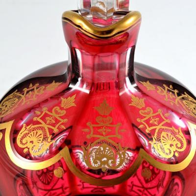 Baccarat Antique Baccarat Ruby Overlay Crystal Decanter Empire France