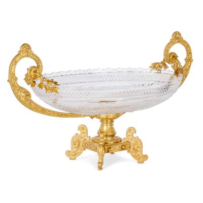  Baccarat Antique seven piece crystal and ormolu centrepiece garniture by Baccarat