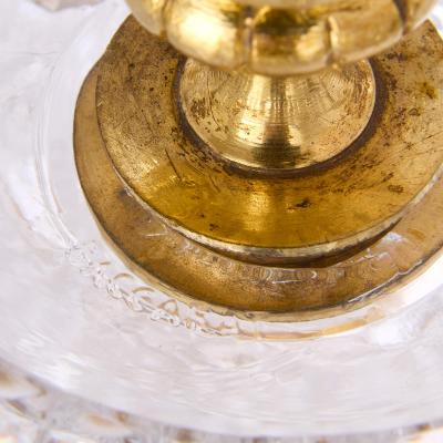  Baccarat Antique seven piece crystal and ormolu centrepiece garniture by Baccarat