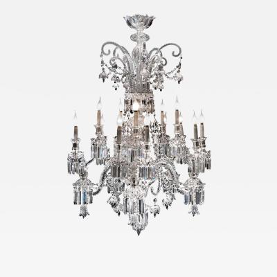  Baccarat Baccarat Crystal Exceptional Chandelier France Early 19th Century