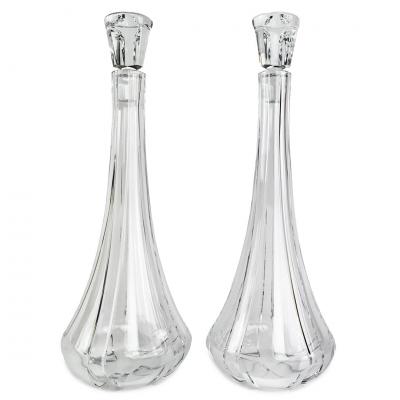  Baccarat Baccarat Glass Neptune Decanter Set of 2