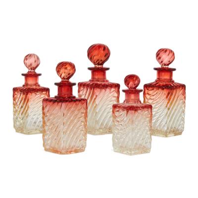  Baccarat Baccarat crystal glass collection of bottles and trays