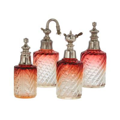  Baccarat Baccarat crystal glass collection of bottles and trays