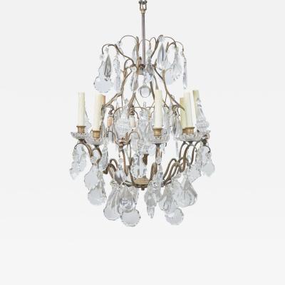  Baccarat Early 20th C Baccarat Louis XV Style Bronze Crystal 12 Light Chandelier