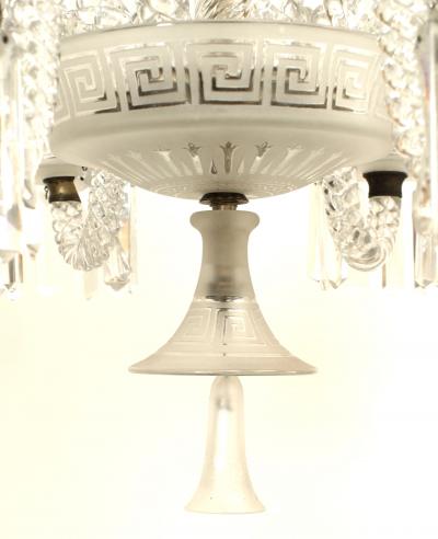  Baccarat French Baccarat Greek Key Motif Crystal Chandelier