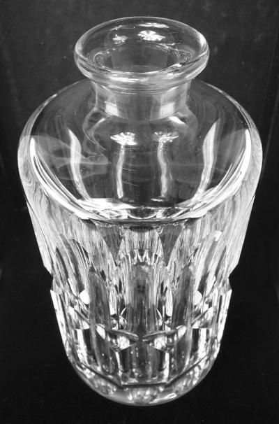  Baccarat Georg Jensen Pyramid Sterling Silver Baccarat Crystal Decanter