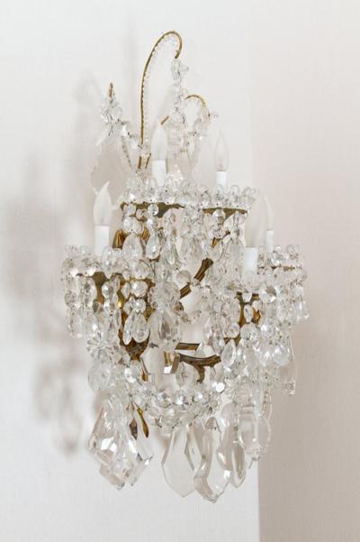  Baccarat L 16 Stunning Pair of Neoclassical Sconces by Baccarat