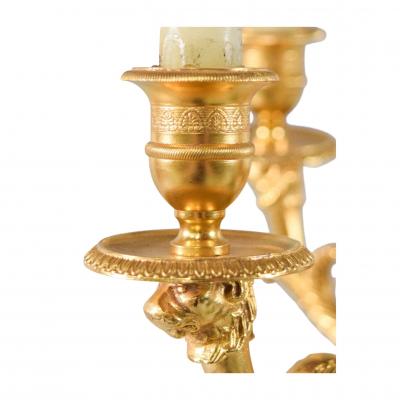  Baccarat Neoclassical Style Baccarat Cut Crystal Gilt Bronze Bouillotte Table Lamp