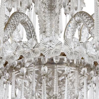  Baccarat Very large French crystal floor standing candelabra by Baccarat