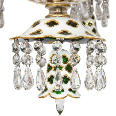  Baccarat Very large antique Baccarat overlay glass chandelier