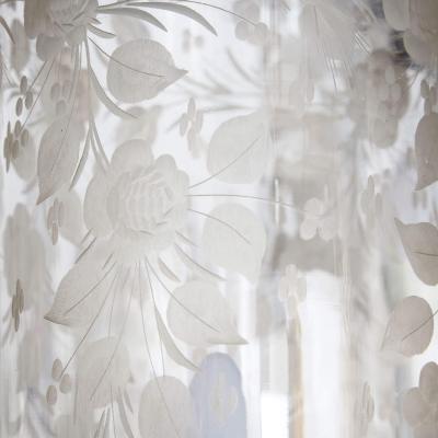  Baccarat Very large antique overlay glass chandelier by Baccarat