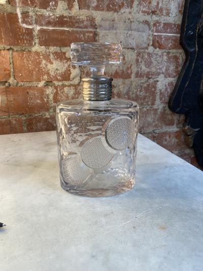  Baccarat Vintage Baccarat and Silver Bottle 1940s