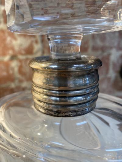  Baccarat Vintage Baccarat and Silver Bottle 1940s