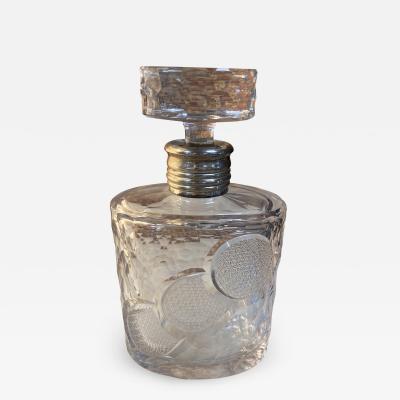  Baccarat Vintage Baccarat and Silver Bottle 1940s