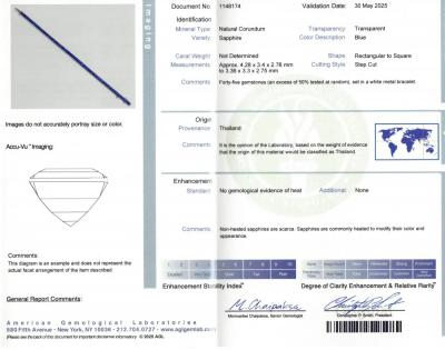  Bailey Banks Biddle Bailey Banks Biddle Non Heated A G L Certified Sapphire Art Deco Bracelet