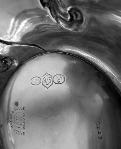  Bailey Banks Biddle Showstopping American Art Nouveau 25 Inch Centerpiece Vase