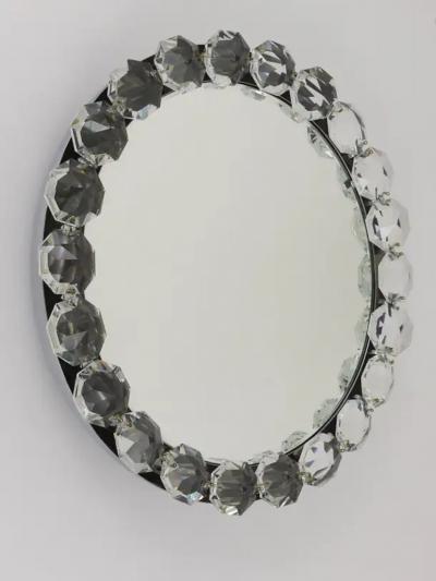  Bakalowits Sohne Bakalowits Vienna Diamond Crystals Backlit Wall Mirror Austria 1950s
