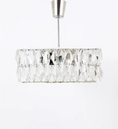  Bakalowits Sohne Bakalowits Vienna Midcentury Faceted Crystals Chandelier Austria 1960s