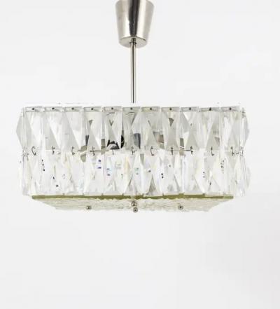  Bakalowits Sohne Bakalowits Vienna Midcentury Faceted Crystals Chandelier Austria 1960s