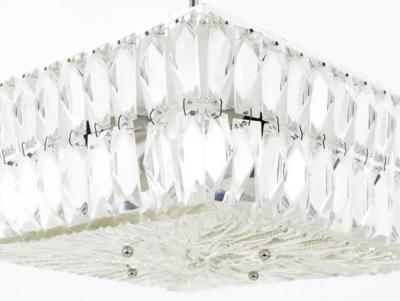  Bakalowits Sohne Bakalowits Vienna Midcentury Faceted Crystals Chandelier Austria 1960s