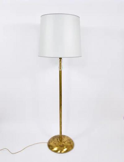  Bakalowits Sohne Bakalowits Vienna Solid Brass Floor Lamp With Glass Handle Austria 1950s