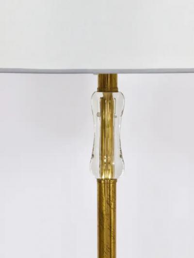  Bakalowits Sohne Bakalowits Vienna Solid Brass Floor Lamp With Glass Handle Austria 1950s
