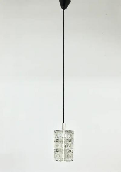  Bakalowits Sohne Bakalowits Vienna Up to Three Faceted Crystal Pendant Lamps Austria 1960s