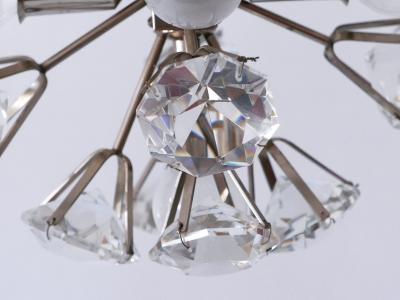  Bakalowits Sohne Exceptional Diamond Shaped Large Crystal Glass Chandelier by Bakalowits Sons