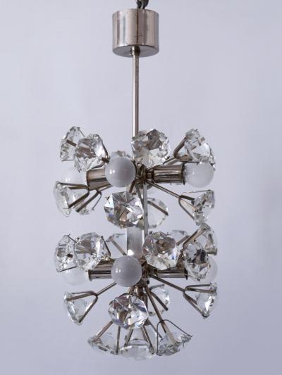  Bakalowits Sohne Exceptional Diamond Shaped Large Crystal Glass Chandelier by Bakalowits Sons