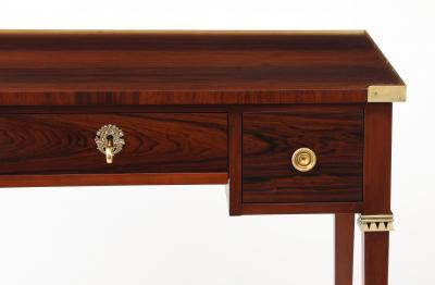  Baker Furniture Company 1950s Brazilian Rosewood And Brass Petit Desk Or Vanity By Baker