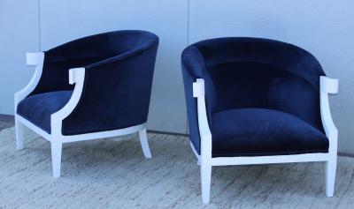  Baker Furniture Company 1950s Winson White William Millington For Baker Lounge Chairs