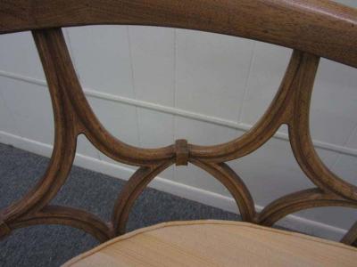  Baker Furniture Company Amazing Pair of Billy Haines Barrel Back Chairs Regency Modern