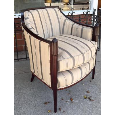  Baker Furniture Company Art Deco Style Barbara Barry for Baker Furniture Co Petite Club Chair