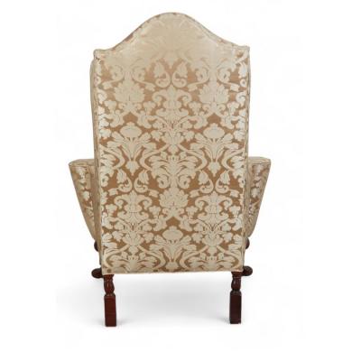  Baker Furniture Company Baker Furniture Co George II Style Beechwood Wingback Chair Armchair
