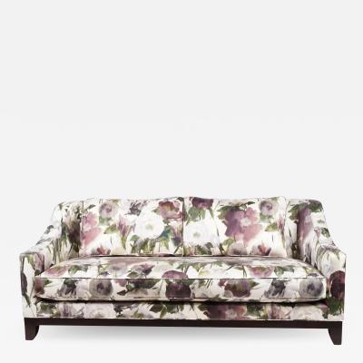  Baker Furniture Company Baker Furniture Company Art Deco Style Print Upholstered Sofa