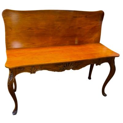  Baker Furniture Company Baker Furniture Company Light Walnut Console Metamorphic Dining Table