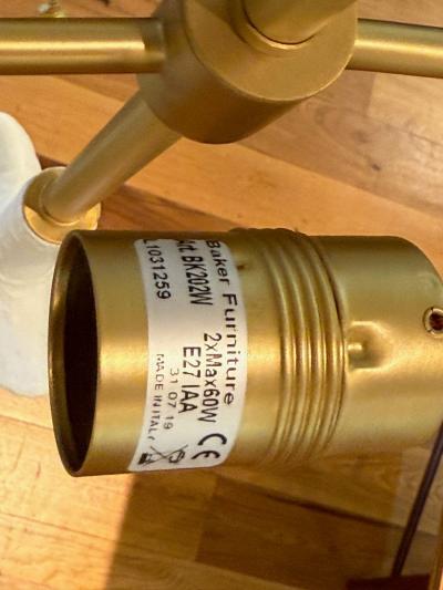 Baker Furniture Company Baker Furniture Plaster Large Modern Floor Lamps Italy 2000s