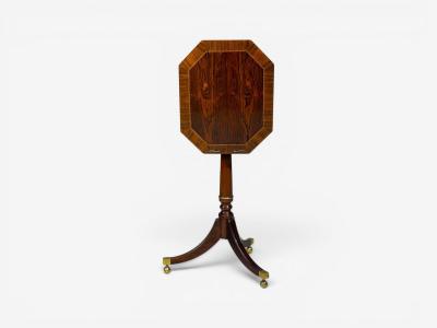  Baker Furniture Company Baker Furniture Tilt Top End Table Mahogany Rosewood Brass USA 1970s