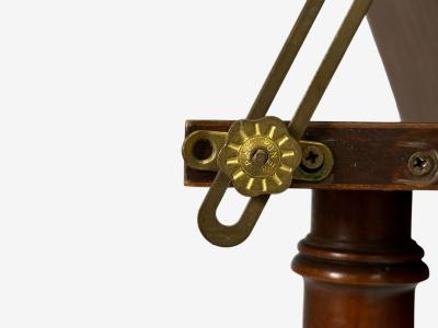  Baker Furniture Company Baker Furniture Tilt Top End Table Mahogany Rosewood Brass USA 1970s