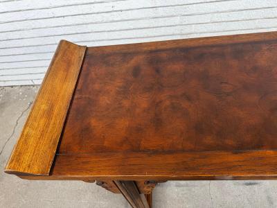  Baker Furniture Company Baker Furniture Walnut Chinoiserie Stye Altar Console Table