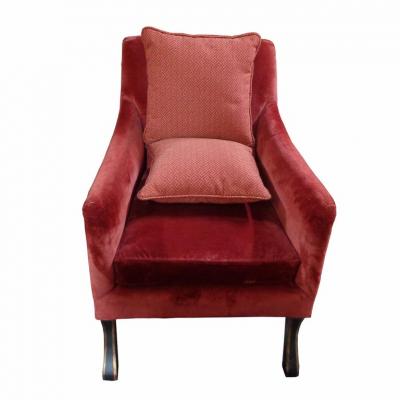  Baker Furniture Company Baker Regency Stately Homes Velvet Lounge Chair