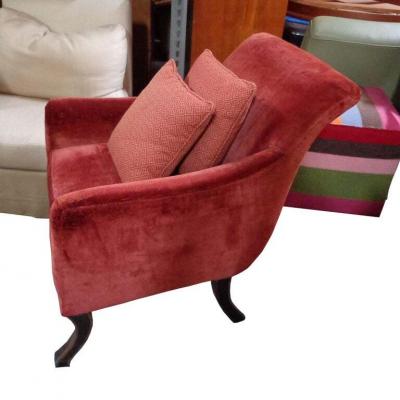  Baker Furniture Company Baker Regency Stately Homes Velvet Lounge Chair