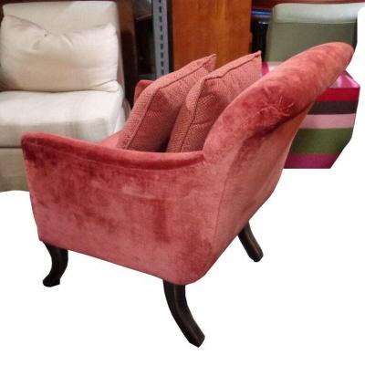  Baker Furniture Company Baker Regency Stately Homes Velvet Lounge Chair