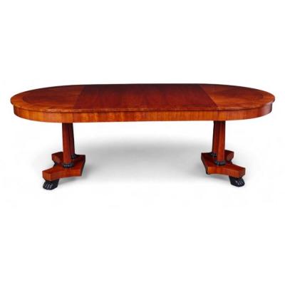  Baker Furniture Company Biedermeier Style Baker Furniture Company 46 to 90 Extension Dining Table