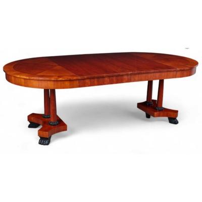  Baker Furniture Company Biedermeier Style Baker Furniture Company 46 to 90 Extension Dining Table