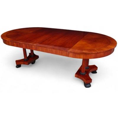  Baker Furniture Company Biedermeier Style Baker Furniture Company 46 to 90 Extension Dining Table